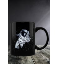 UZAY-ASTRONOT BASKLI KUPA BARDAK