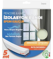 Kapı ve Pencere İzolasyon Bandı Beyaz 5m