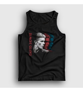 Presmono Unisex Siyah Colorful David Bowie Atlet 301773tt