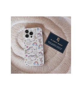 Samsung Galaxy A33 Uyumlu Unicorn Tasarımlı Şeffaf Kılıf