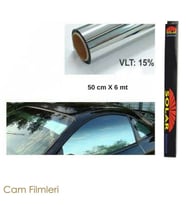 Cam Filmi 50 cm x 6 Mt. Aynalı Silver