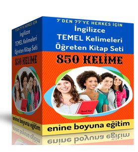 İngilizce TEMEL Kelimeleri Öğreten Kitap Seti (2 Spiralli Kitap)