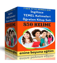 İngilizce TEMEL Kelimeleri Öğreten Kitap Seti (2 Spiralli Kitap)