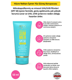 Hücre Nektarı İçeren Yüz Güneş Koruyucusu SPF 50 - 50ml