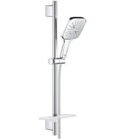 Grohe Rainshower 130 Smartactive Cube Duş Çubuğu Seti, 3 Püskürtme Türü Krom 26584000
