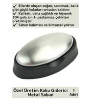 Özel Üretim Çevre Dostu 304 Paslanmaz Çelik Sade Hijyenik Tasarruf Koku Giderici Etkili Metal Sabun