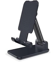 Masaüstü Telefon Standı Yükseklik ve Açısı Ayarlanabilir Telefon Tutucu ve Tablet Standı (Siyah)