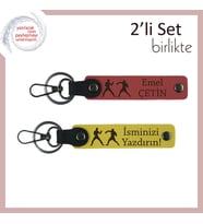 Knockout Ruhuyla Uyumlu Tasarım, Dövüş Temalı, Kişisel Anahtarlık Seti, Nar Çiçeği-Sarı (Çok Renkli)