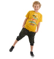 Big Whales Erkek Çocuk T-shirt Kapri Takım (Çok Renkli)