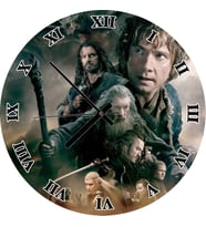 Cakatablo Yüzüklerin Efendisi Hobbit Beş Ordunun Savaşı Duvar Saati