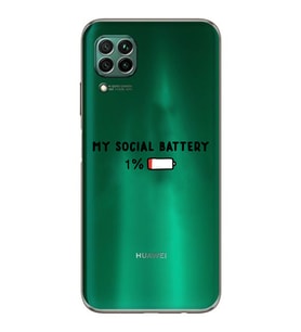 Huawei P40 Lite Uyumlu Baskılı Yumuşak Silikon Şeffaf Telefon Kılıfı
