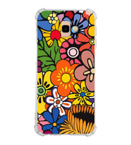 PrintiFy Samsung Galaxy J4+ Plus Uyumlu Retro Color 2 Baskılı Şeffaf Köşe Korumalı Antişok Kılıf