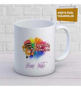Kişiye Özel İsim Yazılabilir English Teacher Kupa Bardak