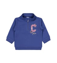 Civil Baby Fermuarlı C Baskılı 6-18 Ay Sweatshirt - Mavi (İndigo)