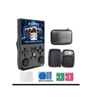 R36 Pro Retro Oyun Konsolu 3.5 Inç 21.000 Oyun + Çanta+Cam Lunix IPS Hd Ekran Gta Pes KARIŞIK RENK