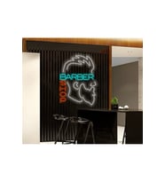 BARBER SHOP Yazılı ve Şekilli Neon Tabela