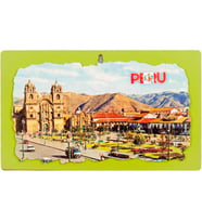 Peru Temalı Ahşap Fresco Tablo No.2 (Karışık)
