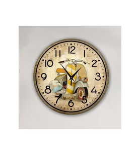 Bilge Tasarım Retro Duvar Saati 40 X 40 Cm (Karışık)