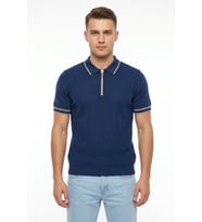 Erkek Polo Yaka Kısa Kollu Triko Tişört Regular Kalıp BGL-ST05557