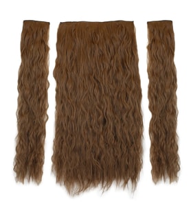 Fiber Sen Kabarık Daalı Yarım Ay + 2 Yan Çıt Çıt / Kumral