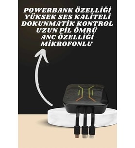 Kulaklık 7 Kordonlu Akıllı Saat Çoklu Şarj Girişi Bluetooth Bağlantılı