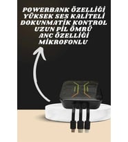 Kulaklık 7 Kordonlu Akıllı Saat Çoklu Şarj Girişi Bluetooth Bağlantılı