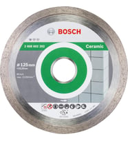 Bosch Standard Seri Seramik İçin Elmas Kesme Diski 125 Mm, Gri (Çok Renkli)