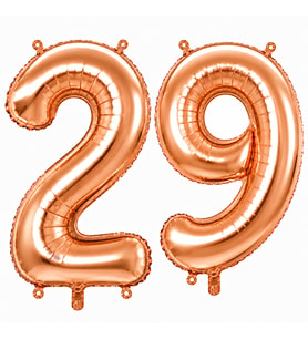 29 Rakam Folyo Balon Rose Gold Rengi (76 cm)