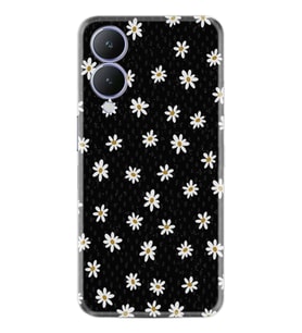 Vivo Y17s Kılıf Resimli Desenli Silikon Platinium Series Papatyalar 1866