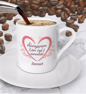 Anneler Günü Tasarımlı Kahve Fincanı