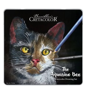 Cretacolor Aquarino Box Sulandırılabilir Kuru Boya Kalem Seti 24lü Metal Kutu 40046