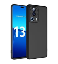 Xiaomi Mi 13 Lite Kılıf Kamera Korumalı iÇi Süet Dokulu Lansman Tipi Silikon (Siyah)