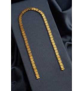 Hematit Doğal Taş Parlak Gold CC Kesim 8x8mm Dizi [AA]