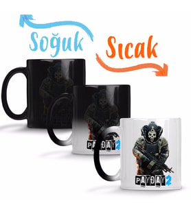 Payday 2 Skulldozer Sihirli Kupa Bardak Porselen