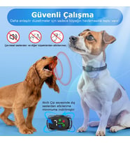 T394 Köpek Havlama Tasması Şarjlı, Suya Dayanıklı, Uyarı Seçimli, Eğitim Tasması, Havlama Önleyici Tasma