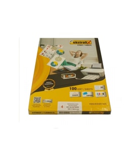 Ekstrafix Lazer Etiket 100 Yaprak 70 x 70 mm Sevkiyat Lazer Yazıcı Etiketi