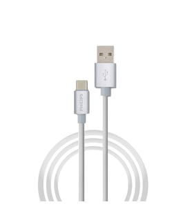 Philips 3A 60W UsbA to Type-C 1.2 Metre Hızlı Şarj ve Data Kablosu Beyaz 2023BY3A2528M