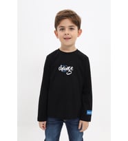 Toontoy Erkek Çocuk Baskılı Tişört (Siyah)