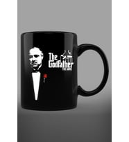 GodFather Temalı Siyah Kupa Bardak