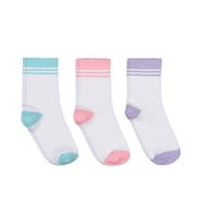 Civil Girls Basic Çift Çizgili 3'lü 2-12 Yaş Kız Soket Çorap - Standart