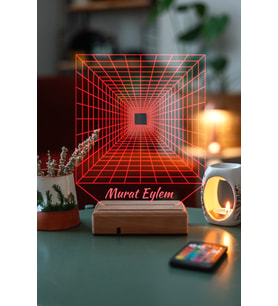 Özel Tasarım Sonsuzluk 3D 16 Renk Dekoratif Led Lamba