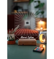 Özel Tasarım Sonsuzluk 3D 16 Renk Dekoratif Led Lamba