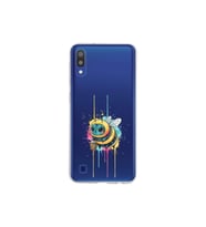 Samsung Galaxy M10 ile uyumlu Splash arı tasarımlı şeffaf silikon kılıf