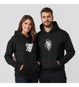 Sevgililer Günü Özel Kombin, 2 Ürün Kapüşonlu Hoodie Sweatshirt