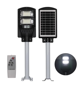 Powermaster PM-23012 Solar Güneş Enerjili Ledli Kumandalı 200 Watt Sokak Lambası Bahçe Aydınlatması