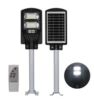 Powermaster PM-23012 Solar Güneş Enerjili Ledli Kumandalı 200 Watt Sokak Lambası Bahçe Aydınlatması