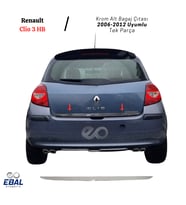 Renault Clio 3 HB Krom Alt Bagaj Çıtası 2006-2012 P. Çelik