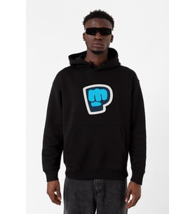 PiewDiePie Active Siyah Erkek 3ip Kapşonlu Sweatshirt