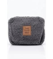 Gri Peluş Teddy Omuz & Çapraz Askılı Günlük Kadın Çanta