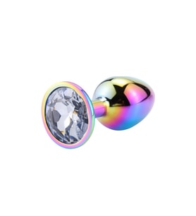 Large Rainbow Hot Cooling Clear Jewellery  Metal Plug